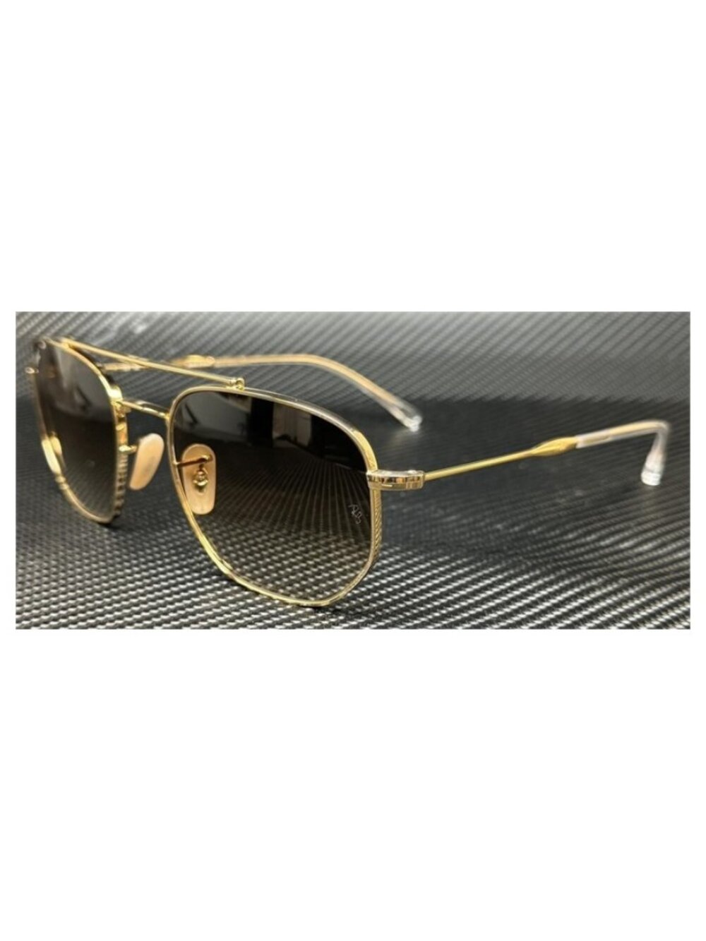 New Undisclosed Men Gold Arista Sunglasses 57-20-145